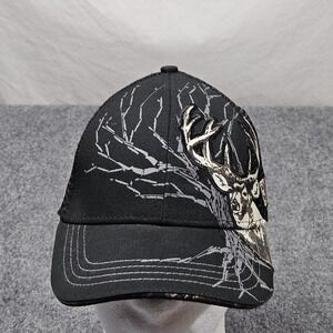 Buck Wear Trucker Hat Black Deer Huntimg Graphic Snapback‎ Cap Outdoor Workwear